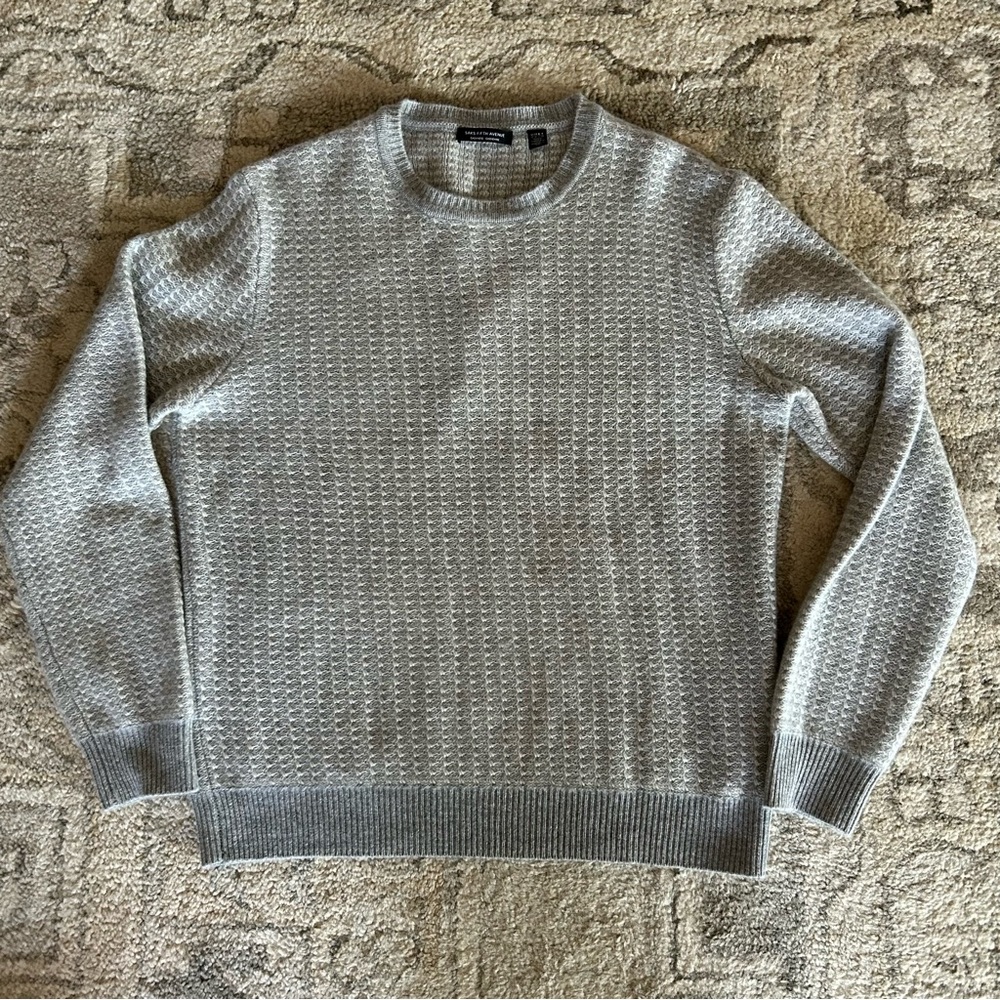 Saks Fifth Avenue Cashmere Sweater M’s Sz Large